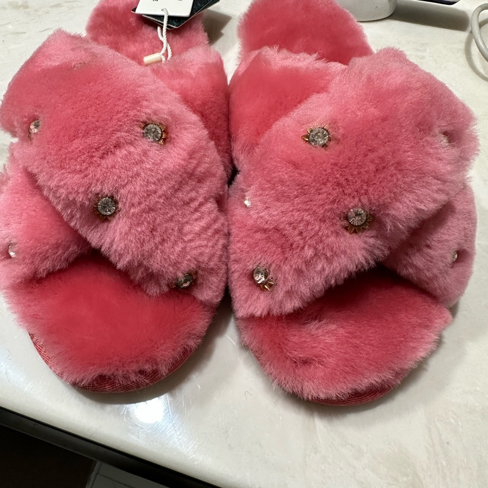 NWT Anthropologie Emu Australia Mayberry Jewels Slippers Sz 10